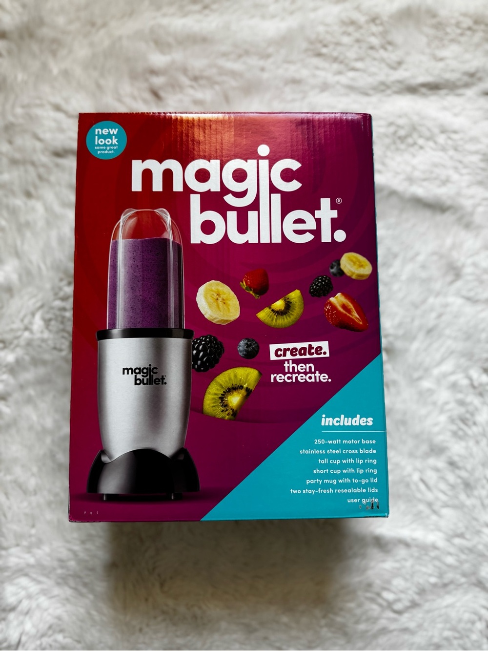 Magic Bullet MBR-1101 18oz Blender- Silver NWT Kitchen Tool for Smoothies, Soup